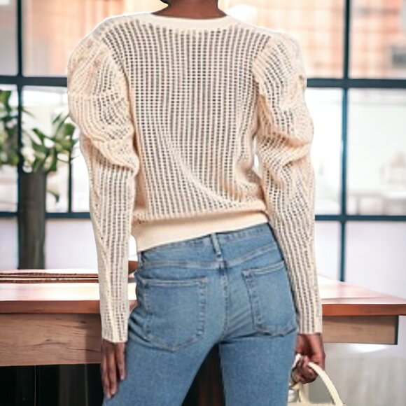 NWOT ULLA JOHNSON (SM) Openwork Delaney - Draped Sleeve Details - Picture 6 of 8